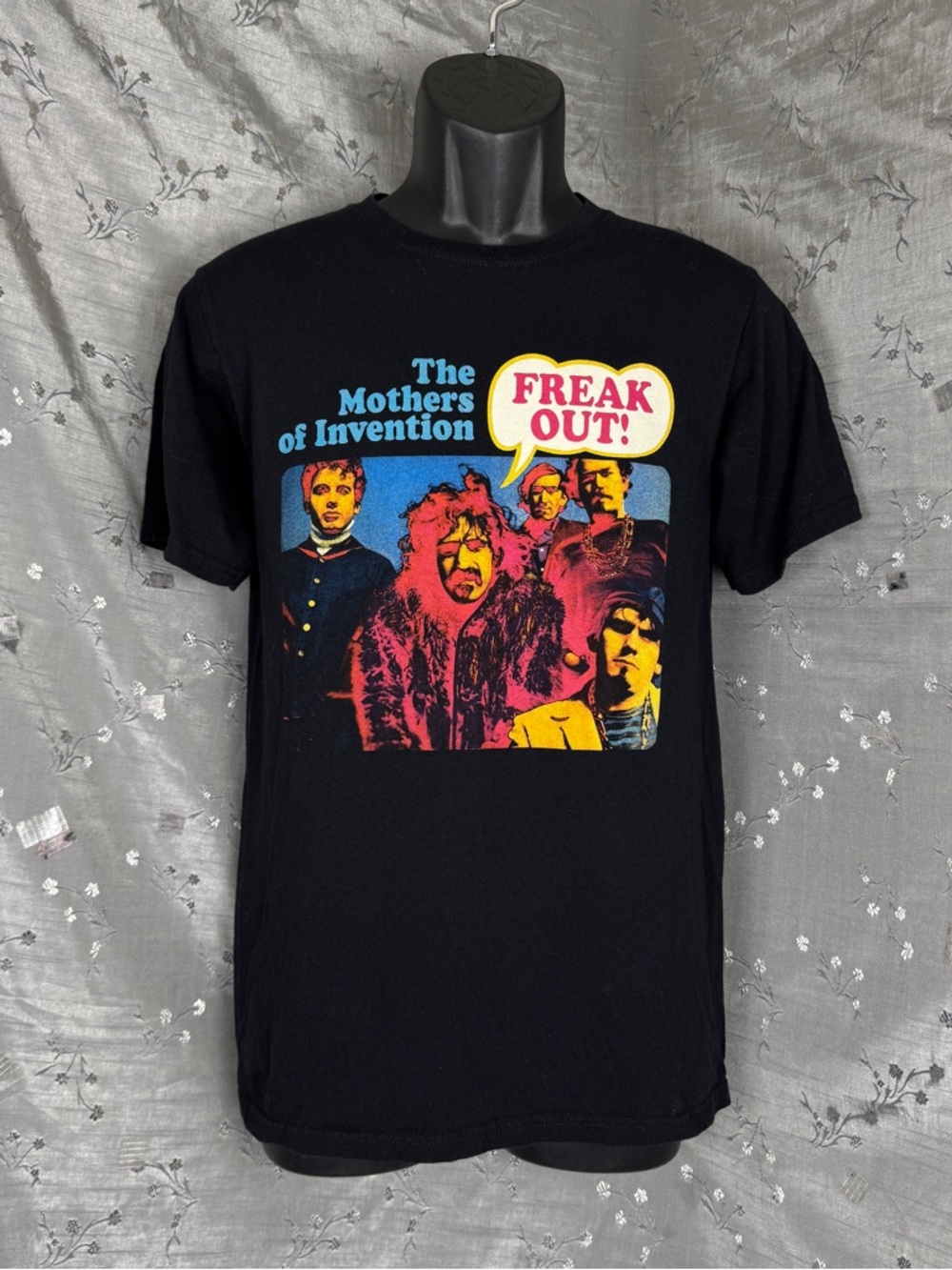 Frank Zappa & The Mothers of Invention "Freak Out!" Black Graphic Tee Men’s Sz S